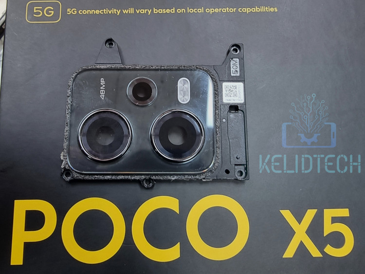 شیشه دوربین به همراه فریم شیائومی پوکو x5 5g