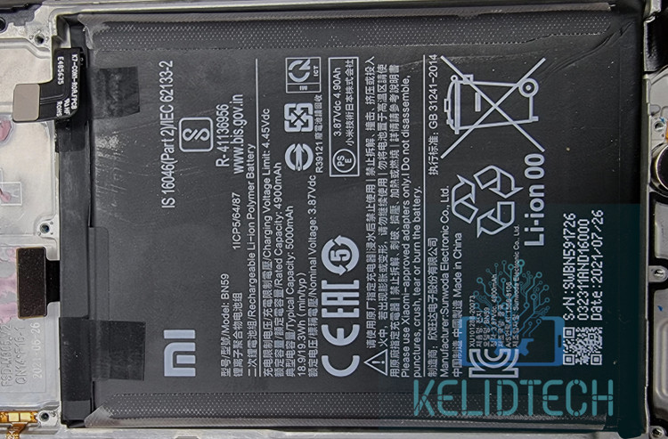 باتری اورجینال شیائومی نوت 10 اس